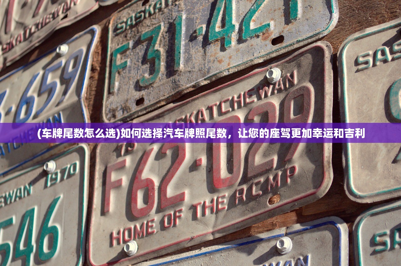 (车牌尾数怎么选)如何选择汽车牌照尾数，让您的座驾更加幸运和吉利
