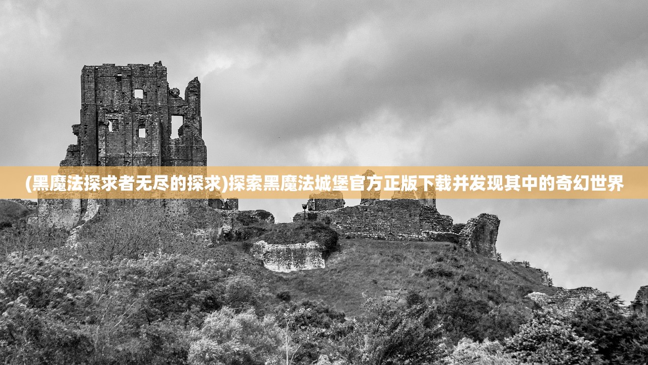 (黑魔法探求者无尽的探求)探索黑魔法城堡官方正版下载并发现其中的奇幻世界
