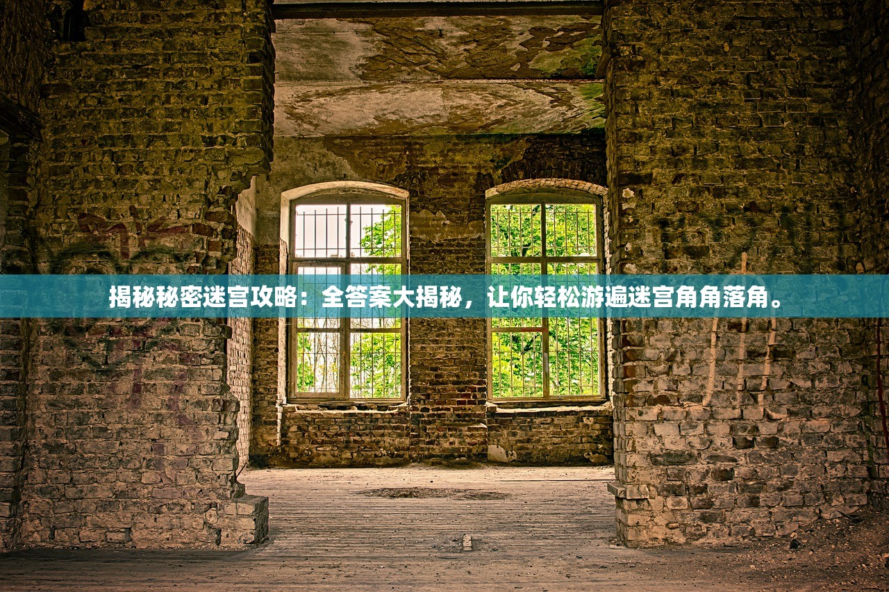 揭秘秘密迷宫攻略：全答案大揭秘，让你轻松游遍迷宫角角落角。