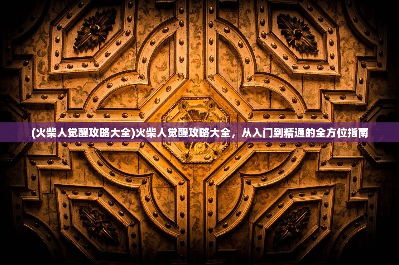 (火柴人觉醒攻略大全)火柴人觉醒攻略大全，从入门到精通的全方位指南