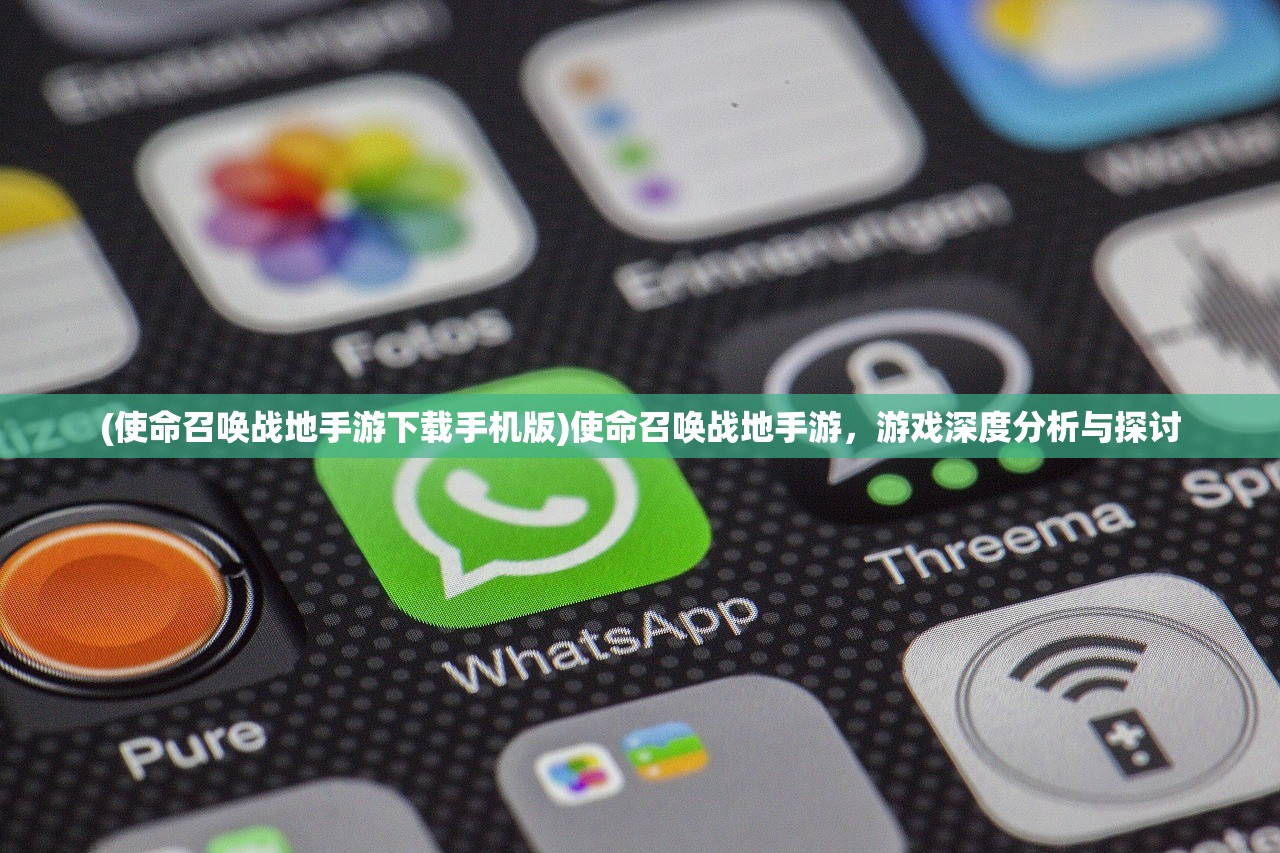 (使命召唤战地手游下载手机版)使命召唤战地手游，游戏深度分析与探讨