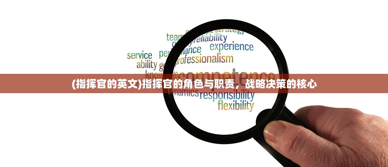 (指挥官的英文)指挥官的角色与职责，战略决策的核心